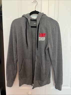 Beachbody Gray Zip up Hoodie with Shift Shop Logo on Chest